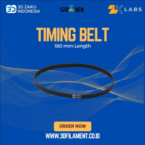 ZKLabs Closed Loop Timing Belt GT2 6mm Wide 180 mm Long